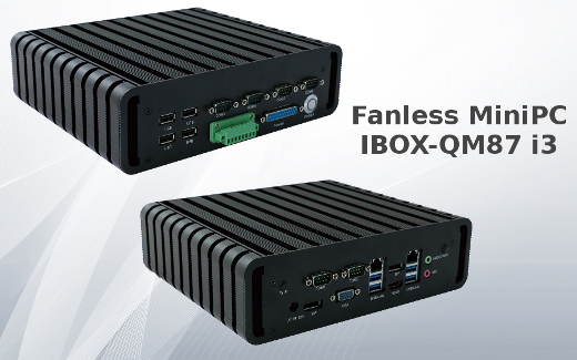 Industrial computer Fanless MiniPC IBOX-QM87 i3